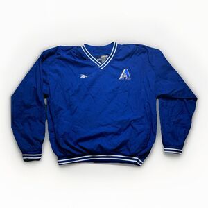 Vintage Arizona Diamondbacks Reebok Jacket Mens L Windbreaker Pullover Rare Y2k